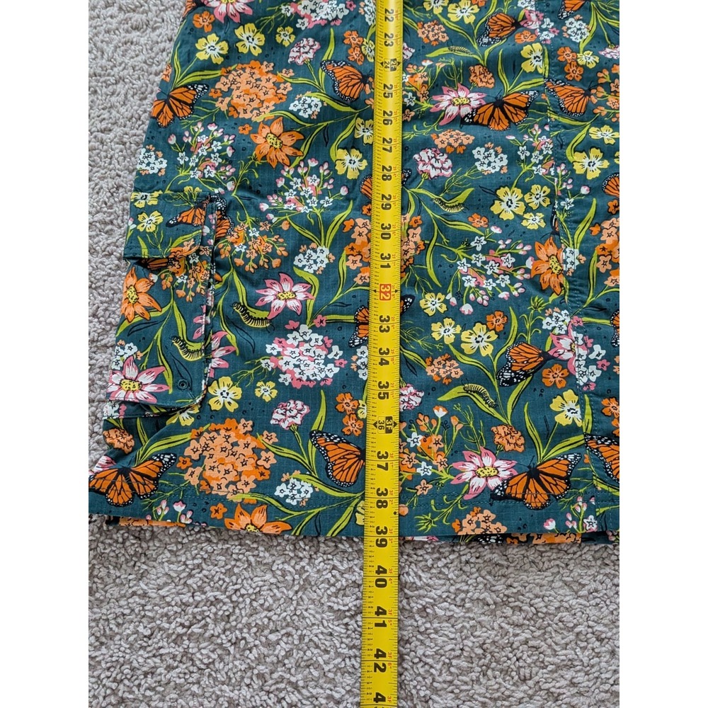 Duluth Women Heirloom Gardening Overall Dress Size XL Midnight Green Monarch NWT - Picture 6 of 8
